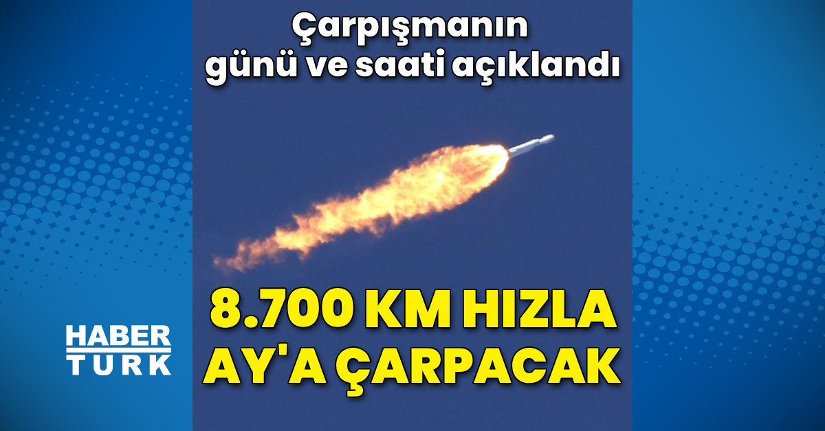 8.700 km hızla Ay'a çarpacak