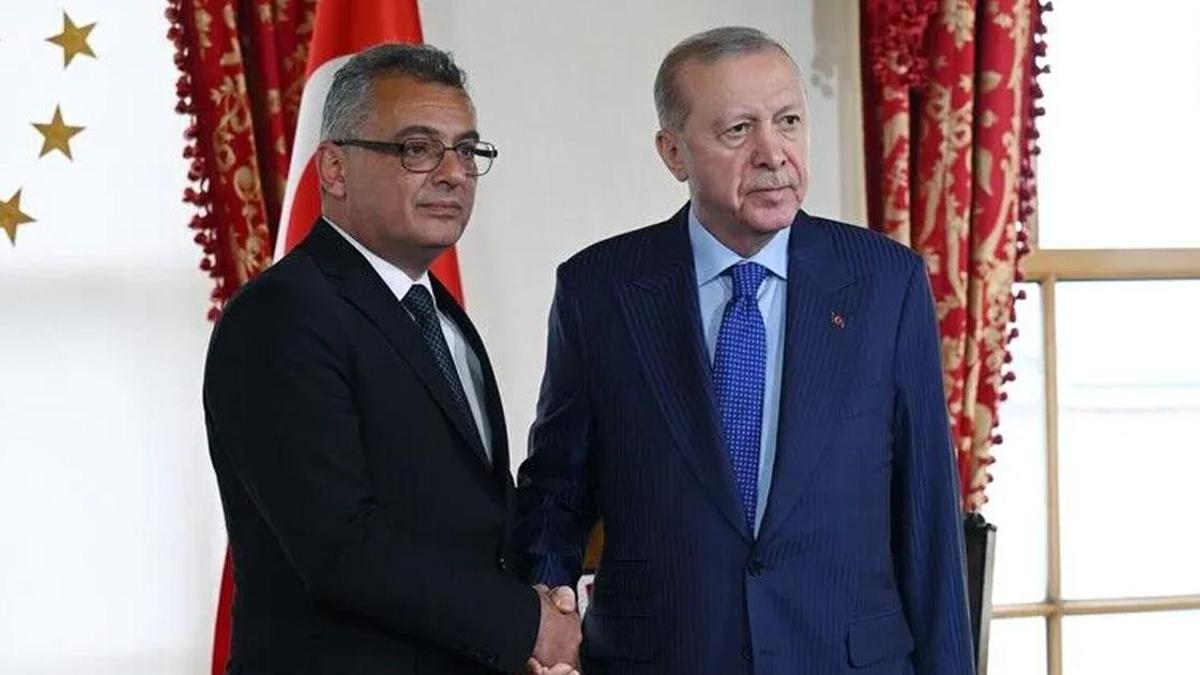 Erdoğan'dan, KKTC Cumhurbaşkanı Erhürman'a "geçmiş olsun" telefonu