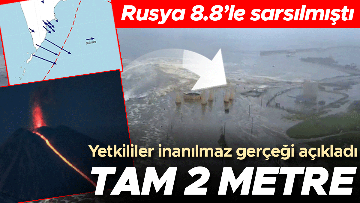 Kamçatka'daki 8.8'lik depremden bir hafta sonra yetkililer inanılmaz gerçeği açıkladı: Yarımada tam 2 metre kaymış!
