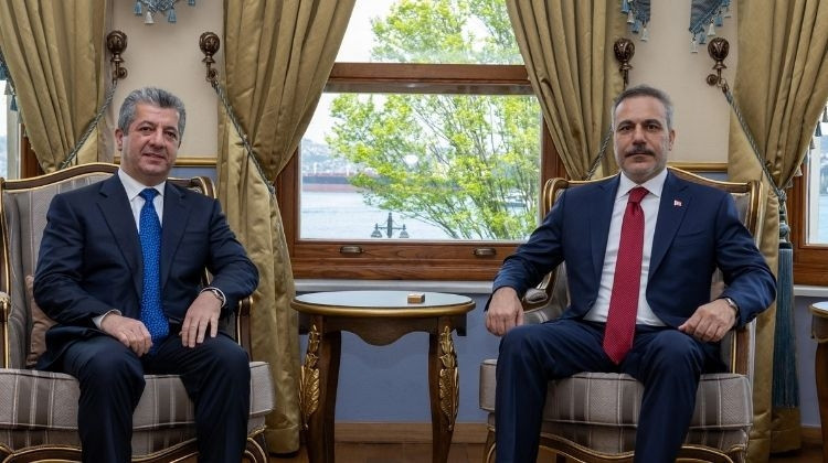 Dışişleri Bakanı Fidan, IKBY Başbakanı Barzani ile görüştü