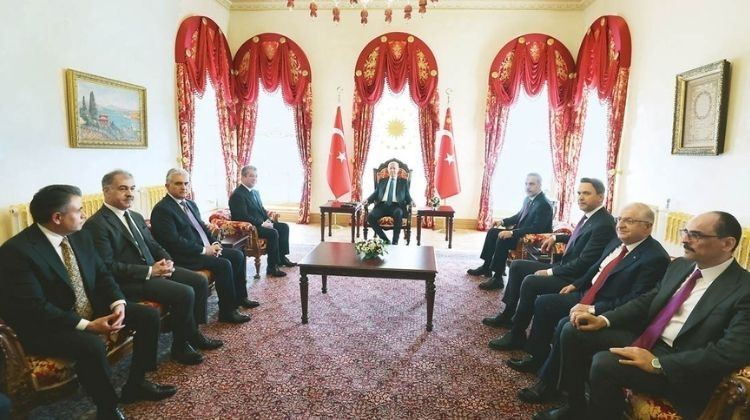 Mesrur Barzani Dolmabahçe’de