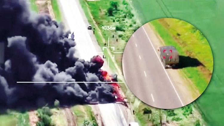 Ukrayna lojistik hattını felç etti! Rusya’nın yolu var drondan geçemiyor