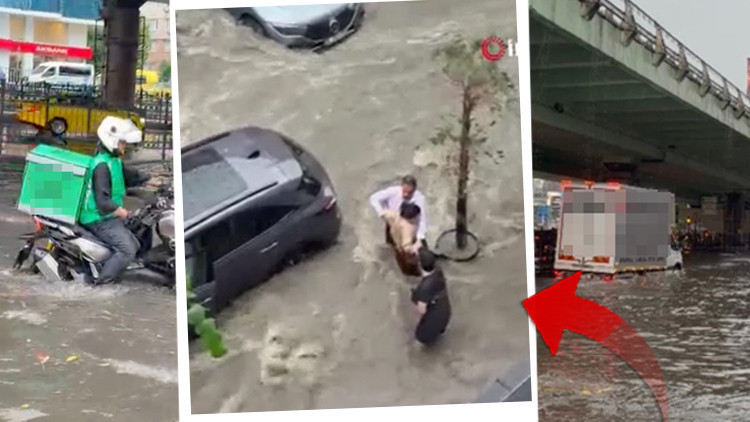 İstanbul dahil 8 ilde sarı kodlu alarm! İstanbul'da kuvvetli sağanak: Yollar göle döndü
