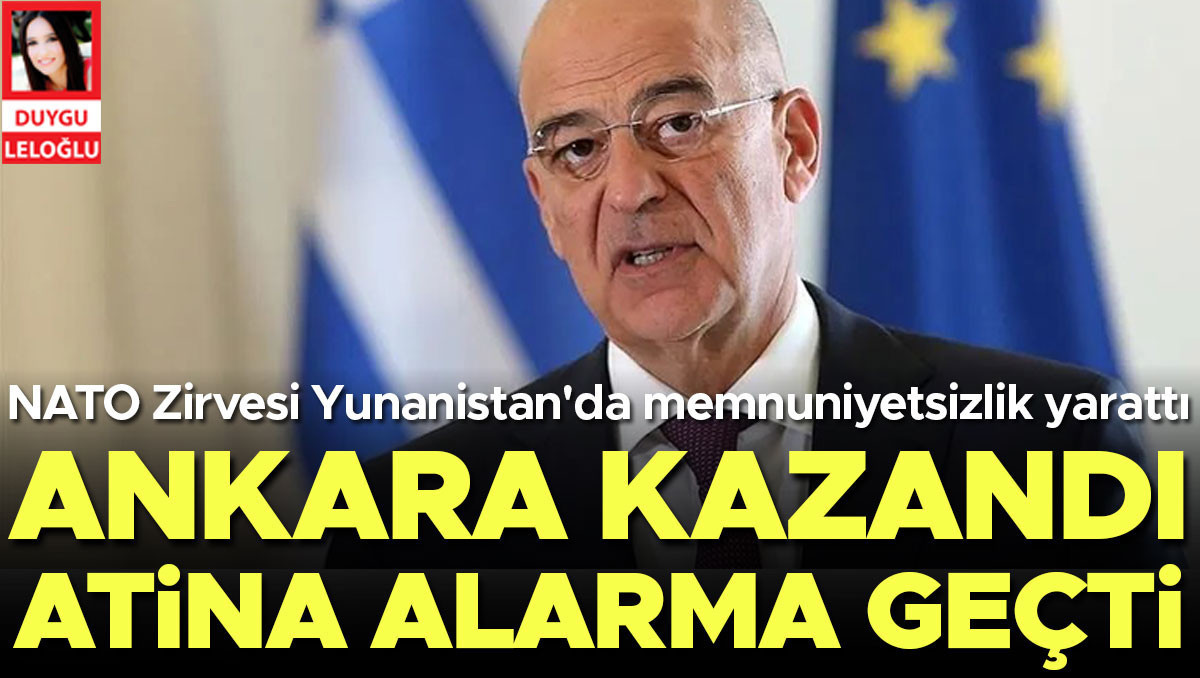 Ankara kazandı Atina alarma geçti