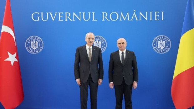 TBMM Başkanı Kurtulmuş, Romanya Başbakanı Bolojan ile görüştü