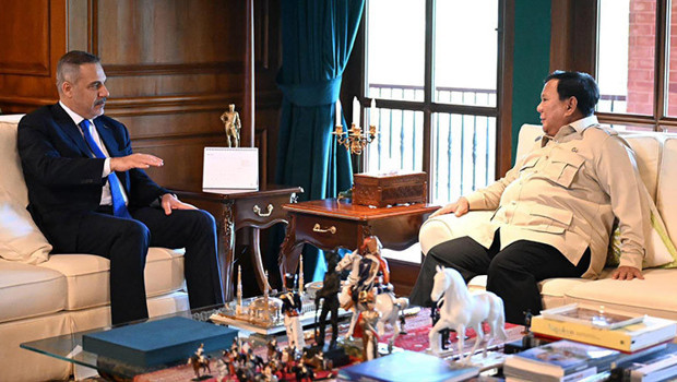 Dışişleri Bakanı Hakan Fidan Endonezya Cumhurbaşkan Subianto bir araya geldi