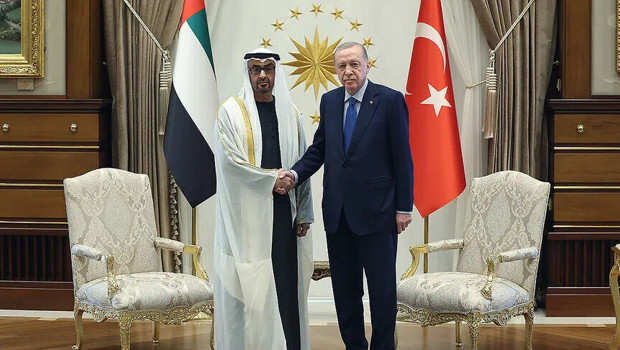 Cumhurbaşkanı Erdoğan, BAE Devlet Başkanı Al Nahyan ile görüştü
