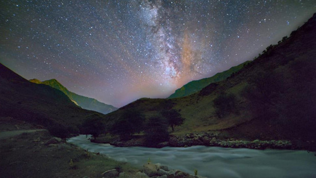 Van'da görsel şölen: Samanyolu ve Andromeda galaksileri aynı karede
