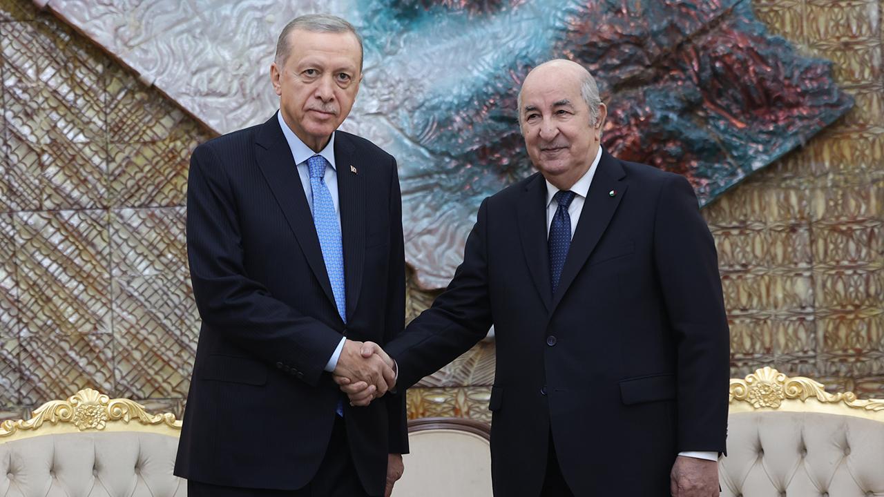 Cumhurbaşkanı Erdoğan, Cezayir Cumhurbaşkanı Tebbun ile görüştü