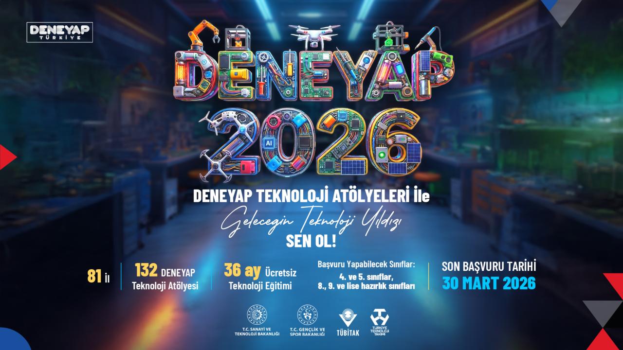 Deneyap Teknoloji Atölyeleri 'geleceğin teknoloji yıldızları'nı arıyor