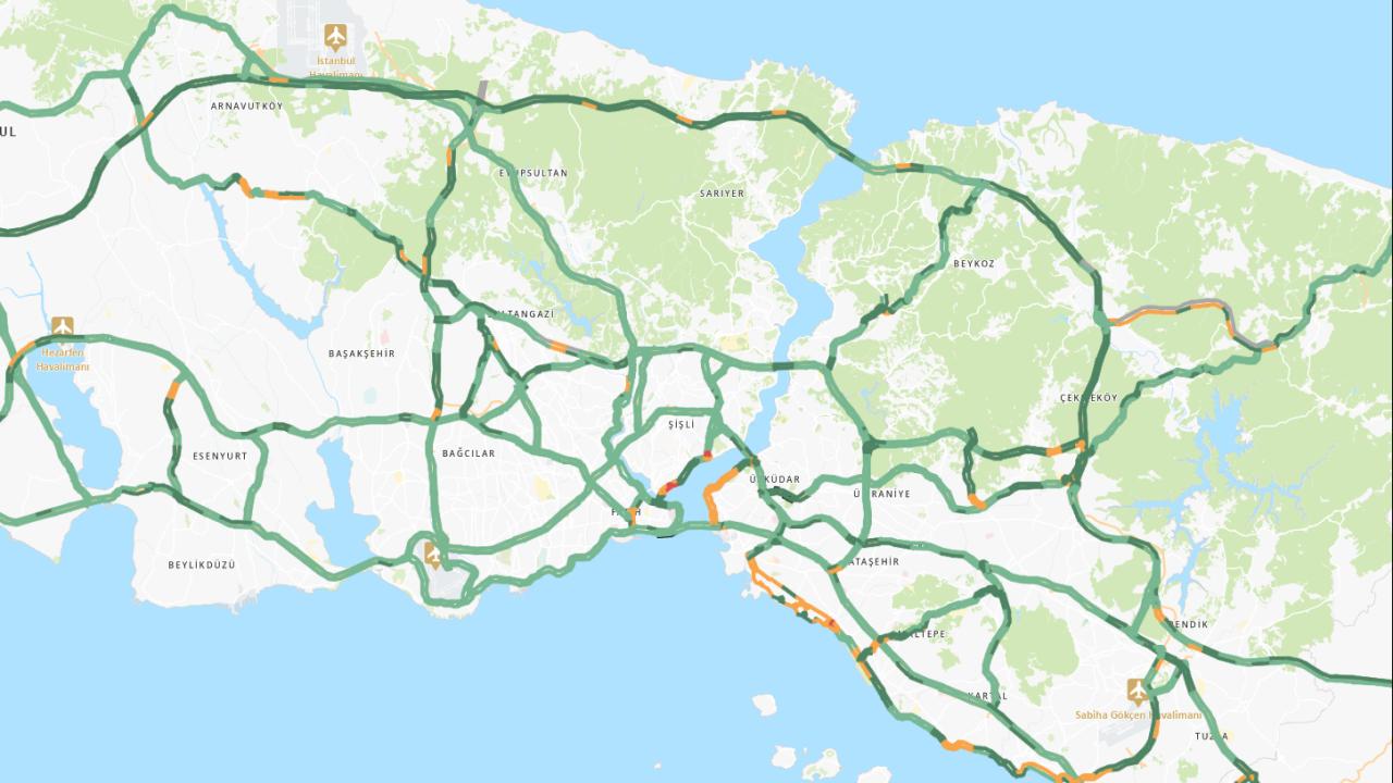 İstanbul trafiğinde 'bayram': Anadolu'da trafik yüzde 2'ye kadar düştü