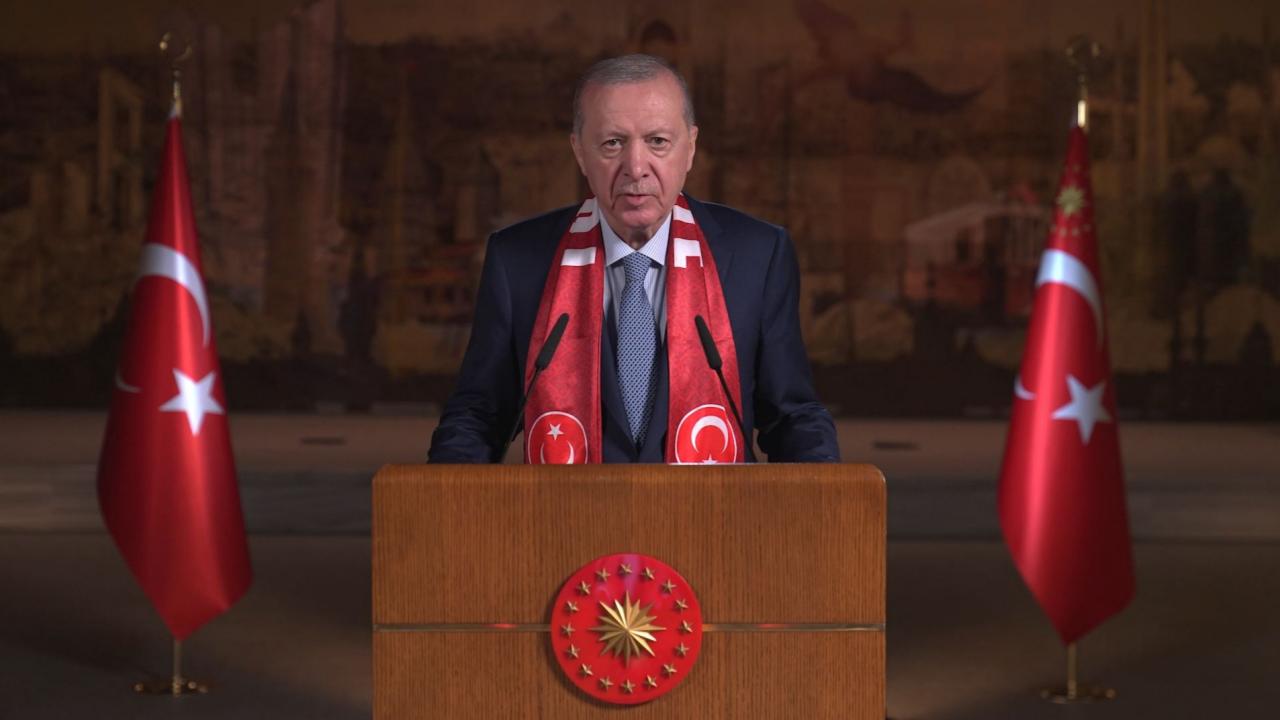 Cumhurbaşkanı Erdoğan'dan Bizim Çocuklar'a video mesaj