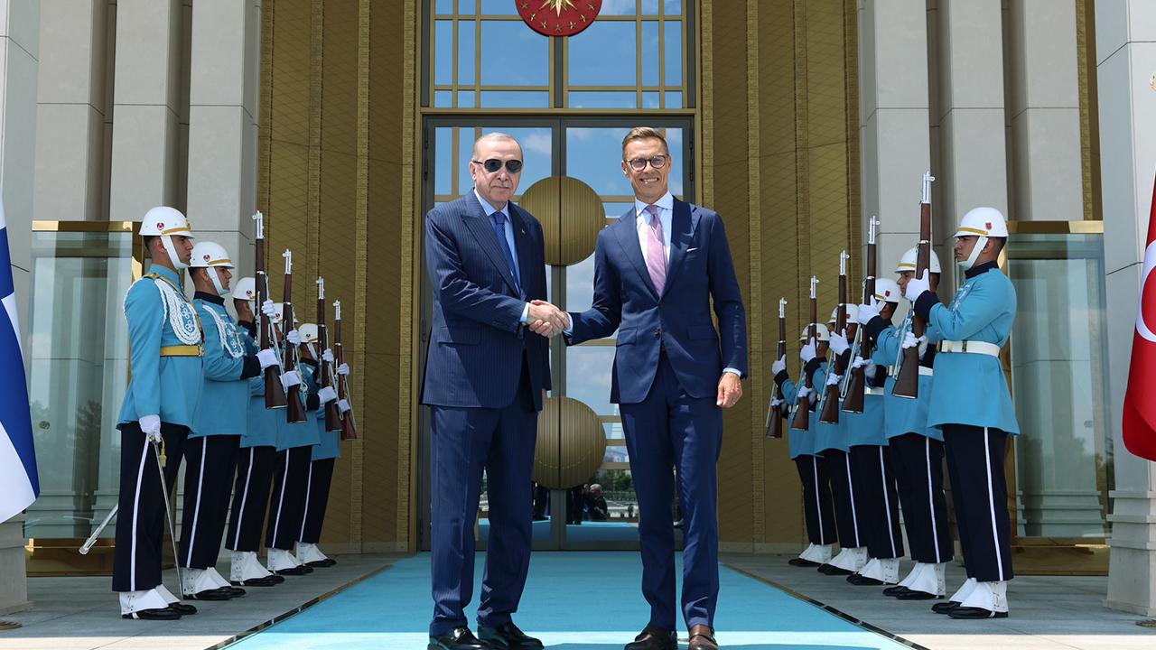 Cumhurbaşkanı Erdoğan, Finlandiya Cumhurbaşkanı Stubb ile bir araya geldi