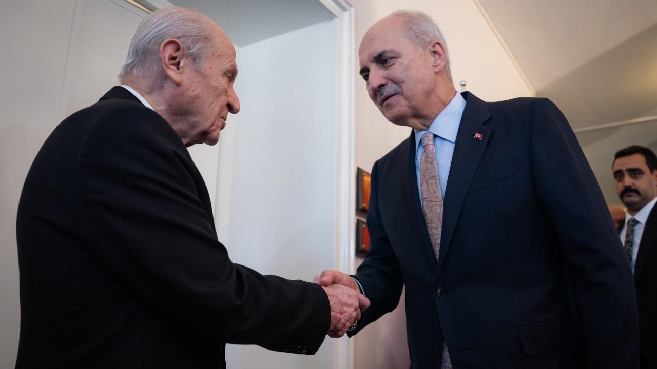 TBMM Başkanı Kurtulmuş'tan Bahçeli'ye ziyaret