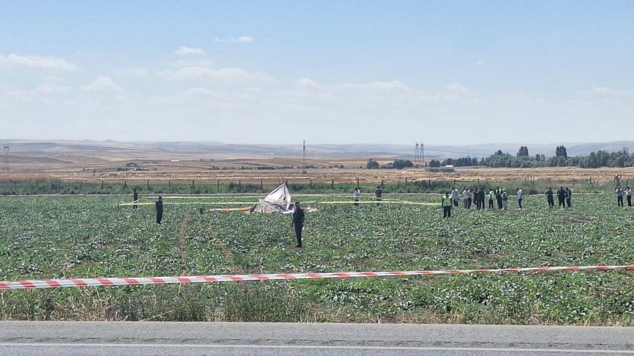 Ankara'da eğitim helikopteri düştü